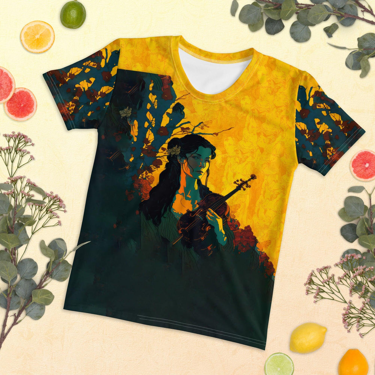 SurArt 78 Women's Tee: Elegant art meets surf culture.