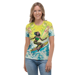 Surfing 1 17 Women's Tee - A must-have for ocean lovers.