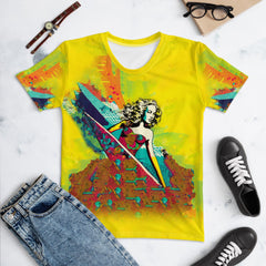 Surfing 1 04 Women's Tee - Perfect for a day at the beach.