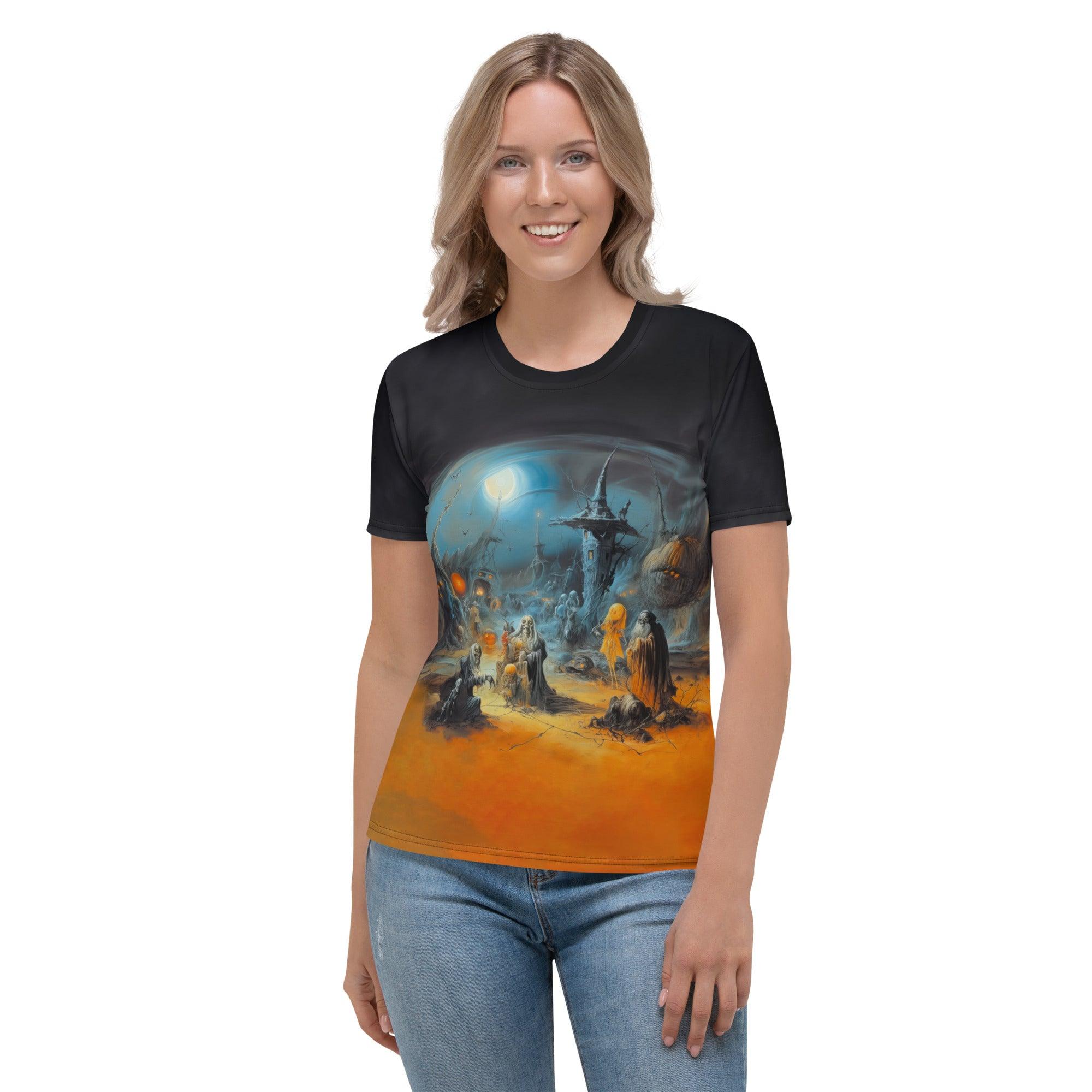 Women's Crew Neck Tee Midnight Masquerade - Beyond T-shirts