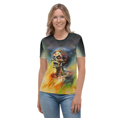 Women's Crew Neck T-Shirt Ghoulish Gala - Beyond T-shirts