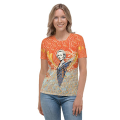 Surfing Spirit All-Over Print Women's Crew Neck T-Shirt - Beyond T-shirts