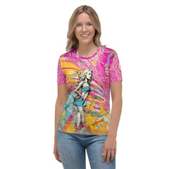 Surfer's Dream All-Over Print Women's Crew Neck T-Shirt - Beyond T-shirts