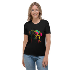 Canine Connection Women's All-Over Print Crew Neck T-Shirt - Beyond T-shirts