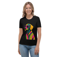 Dog's Best Friend Women's Dog Print Crew Neck Tee - Beyond T-shirts