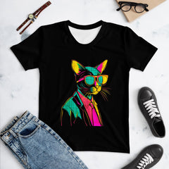 Cat Dreams Women's All-Over Print Crew Neck T-Shirt - Beyond T-shirts