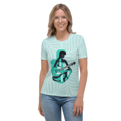 Melodic Runway Women's All-Over Print Crew Neck T-Shirt - Beyond T-shirts