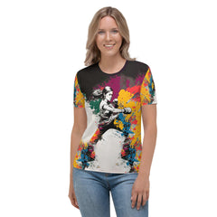 Kickboxing Power All-Over Women's Crew Neck T-Shirt - Beyond T-shirts