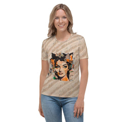 Electric Melodies Women's All-Over Print Crew Neck T-Shirt - Beyond T-shirts