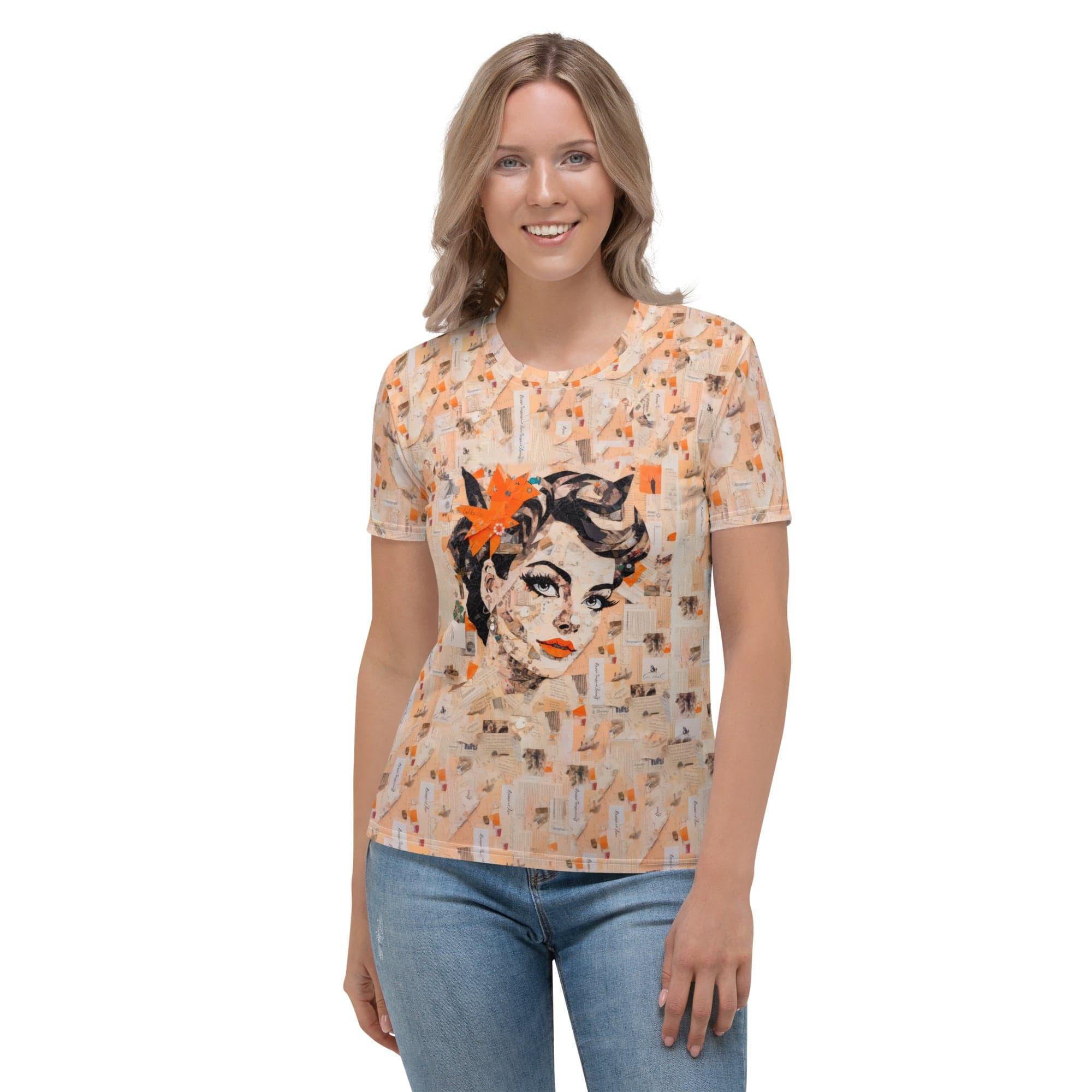 Melodic Whispers Women's All-Over Print Crew Neck T-Shirt - Beyond T-shirts