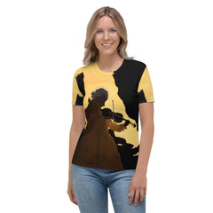 Musical Muse All-Over Print Women's Crew Neck T-Shirt - Beyond T-shirts