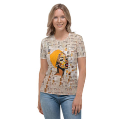 Melodic Fusion Women's All-Over Print Crew Neck T-Shirt - Beyond T-shirts