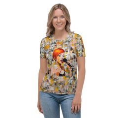 Melodic Symphony Women's All-Over Print Crew Neck T-Shirt - Beyond T-shirts