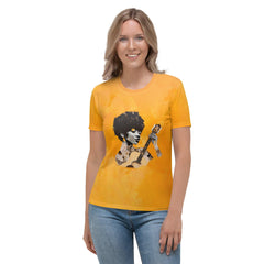 Melodic Fusion Women's Music-Inspired Crew Neck T-Shirt - Beyond T-shirts