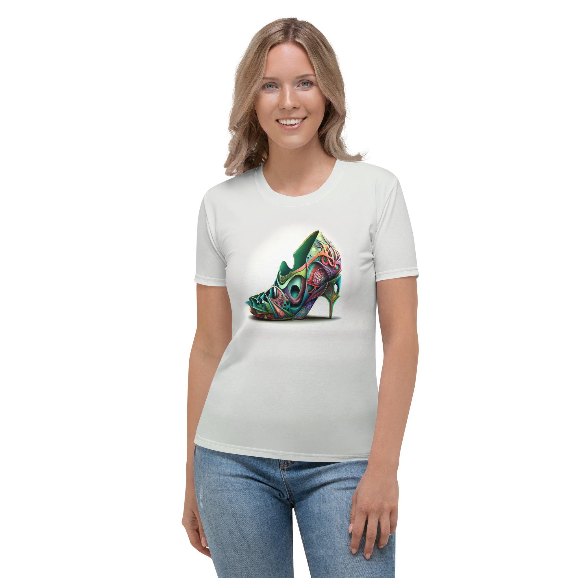 Electra Glide Futuristic Shoes Women's All-Over Print Tee - Beyond T-shirts