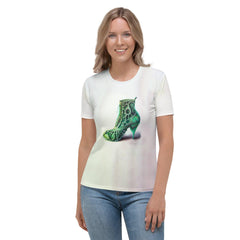 Cosmos Glide Futuristic Shoes Women's All-Over Print Tee - Beyond T-shirts