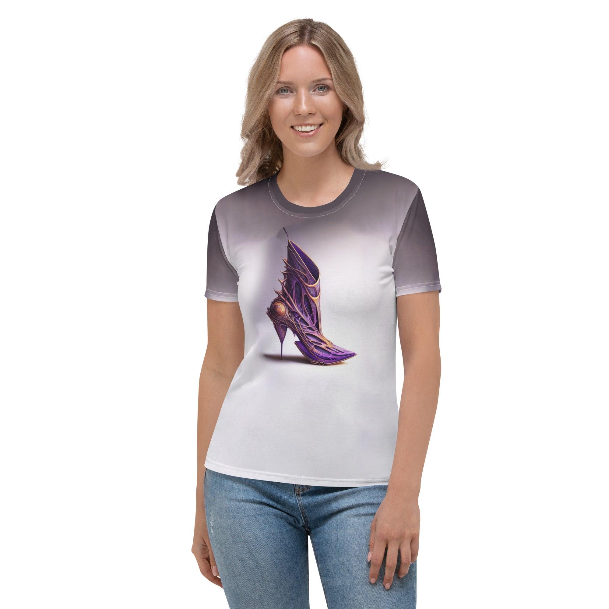 Ethereal Glide Futuristic Shoes Women's All-Over Print T-Shirt - Beyond T-shirts