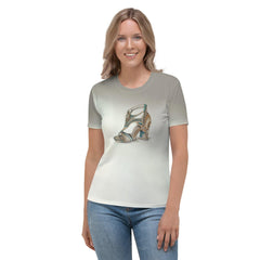 Quantum Mirage Futuristic Shoes Women's All-Over Print Tee - Beyond T-shirts