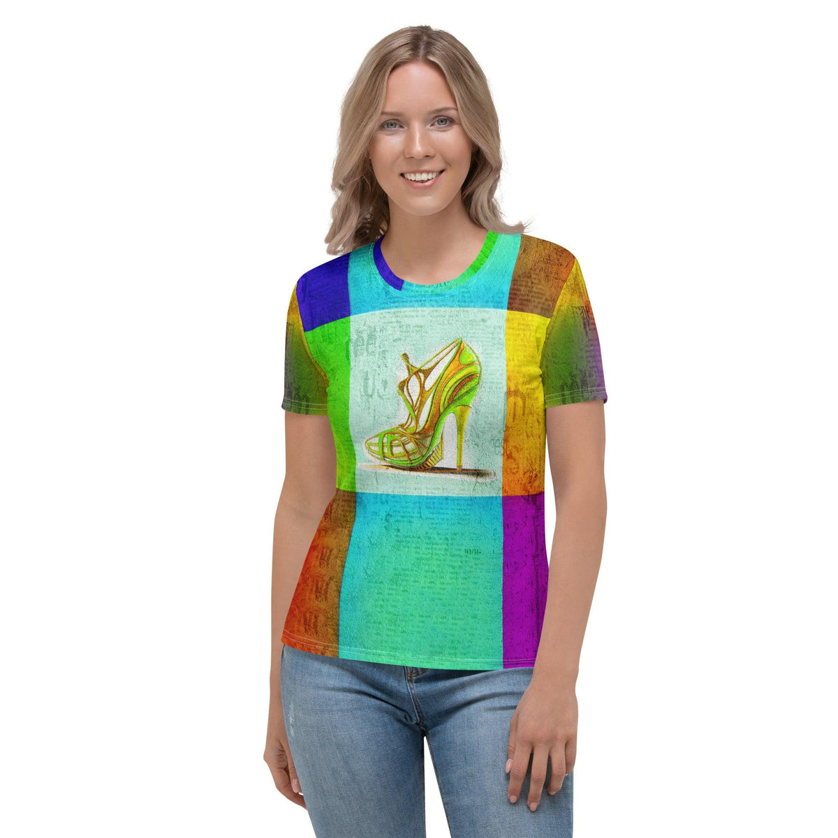 HoloGlide Futuristic Shoes Women's All-Over Print Tee - Beyond T-shirts