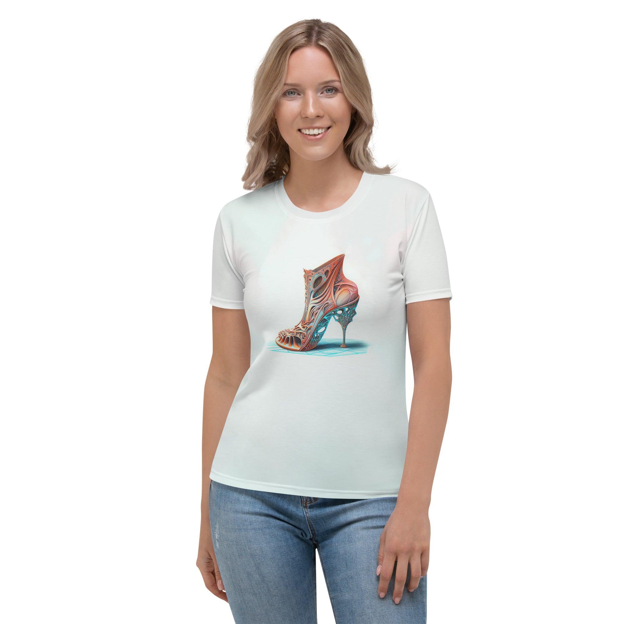 Quantum Chroma Futuristic Shoes Women's All-Over Print T-Shirt - Beyond T-shirts