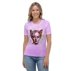 Harmonic Whispers Women's Music Themed Crew Neck T-Shirt - Beyond T-shirts