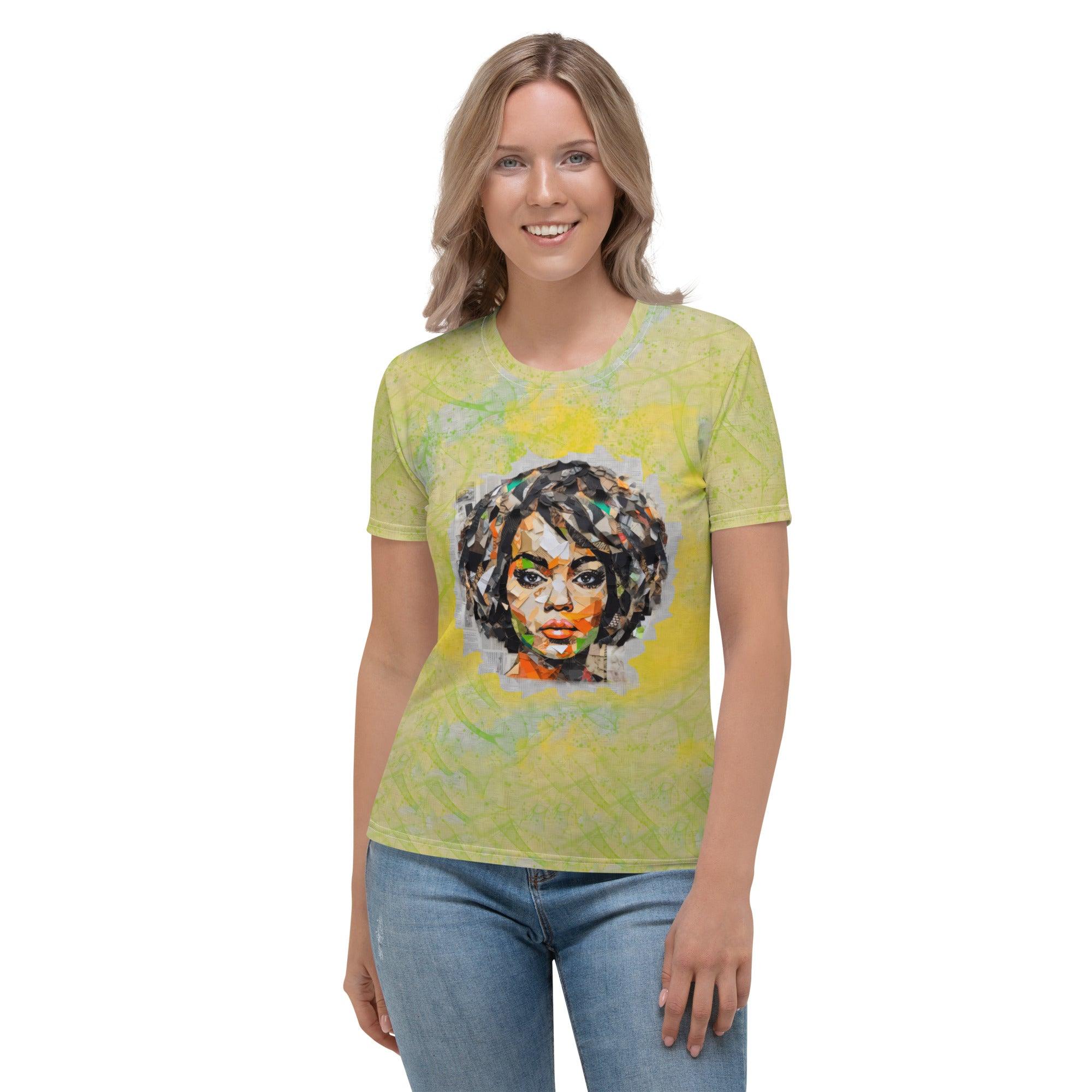 Soundwave Euphoria Women's All-Over Print Crew Neck T-Shirt - Beyond T-shirts