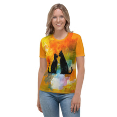 Pumpkin Patch Delight Halloween Women's Crew Neck T-Shirt - Beyond T-shirts