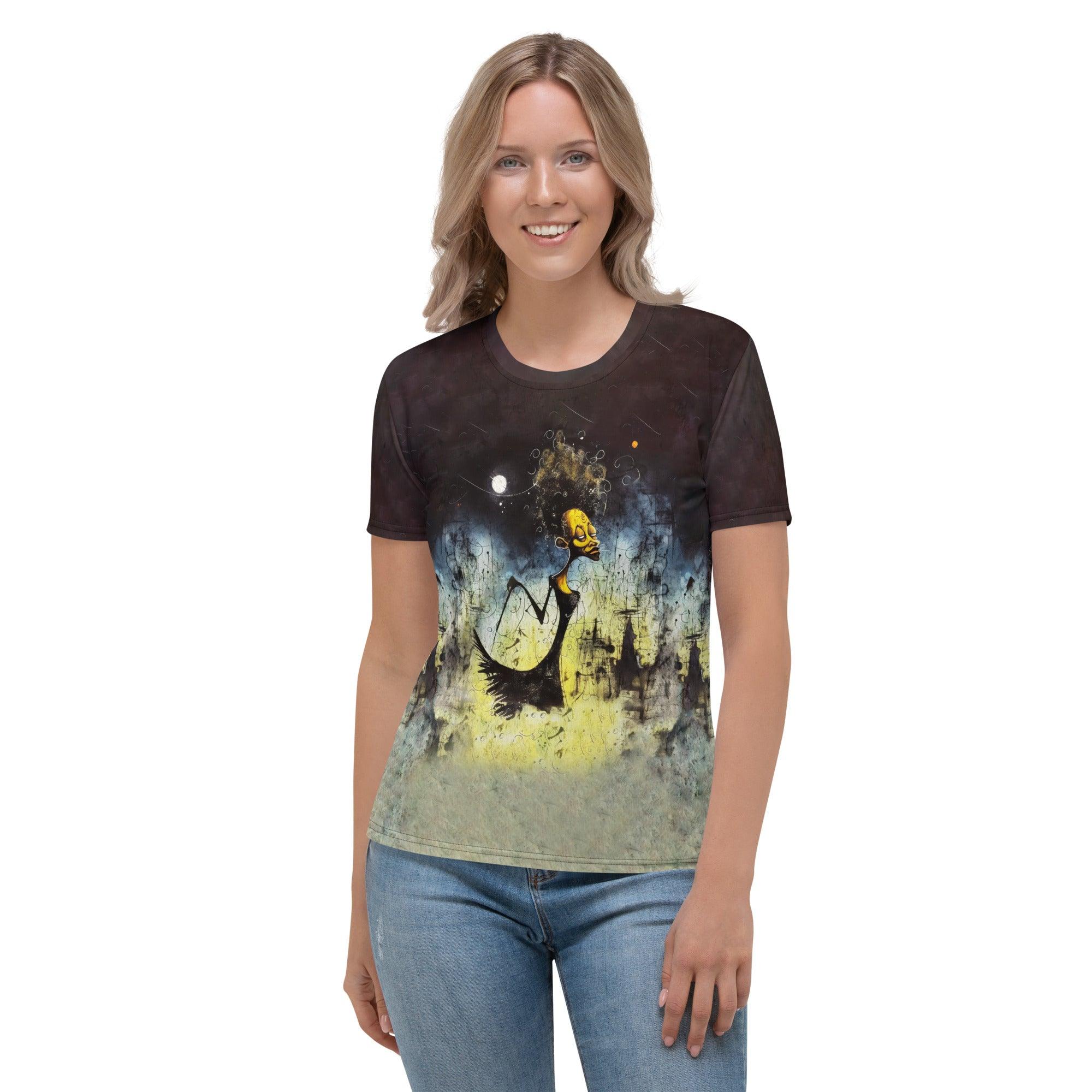 Witchy Wonders Halloween Women's Crew Neck T-Shirt - Beyond T-shirts