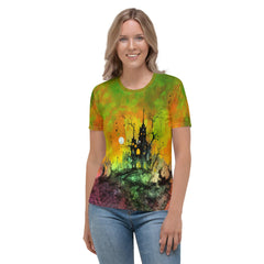 Trick Or Treat Ghostly Women's Crew Neck T-Shirt - Beyond T-shirts