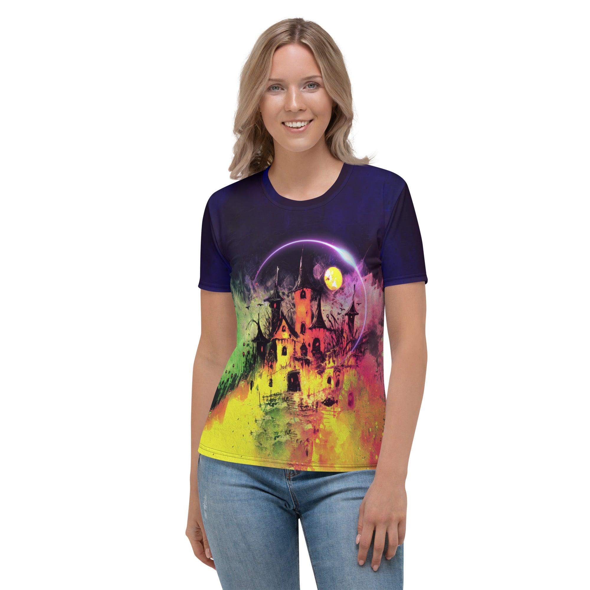 Halloween Magic All-Over Print Women's Crew Neck T-Shirt - Beyond T-shirts