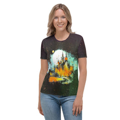 Boo tiful Night Halloween Women's Crew Neck T-Shirt - Beyond T-shirts