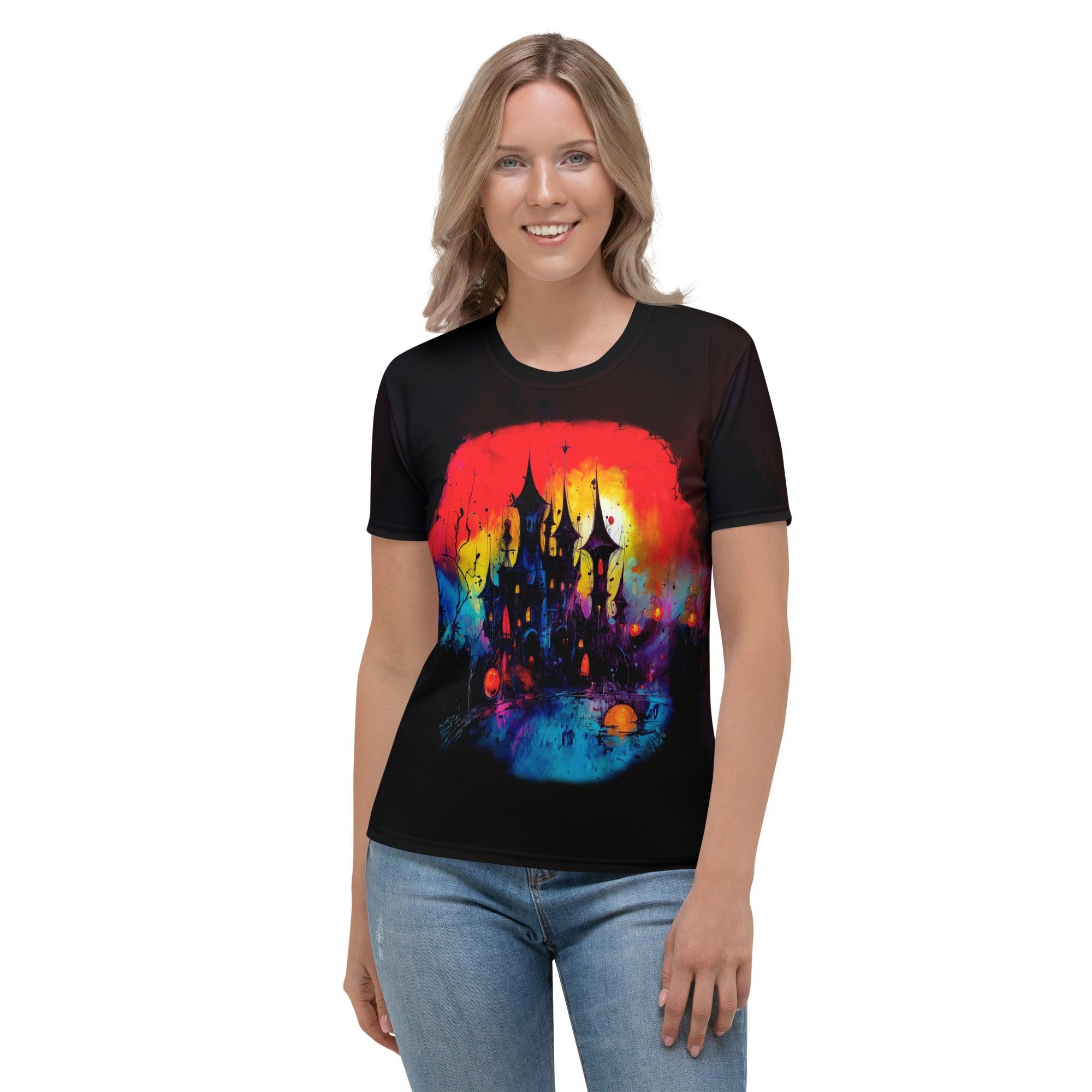 Wickedly Cool Halloween Women's Crew Neck T-Shirt - Beyond T-shirts