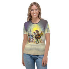 Pumpkin Patch Delight Halloween Women's Crew Neck T-Shirt - Beyond T-shirts