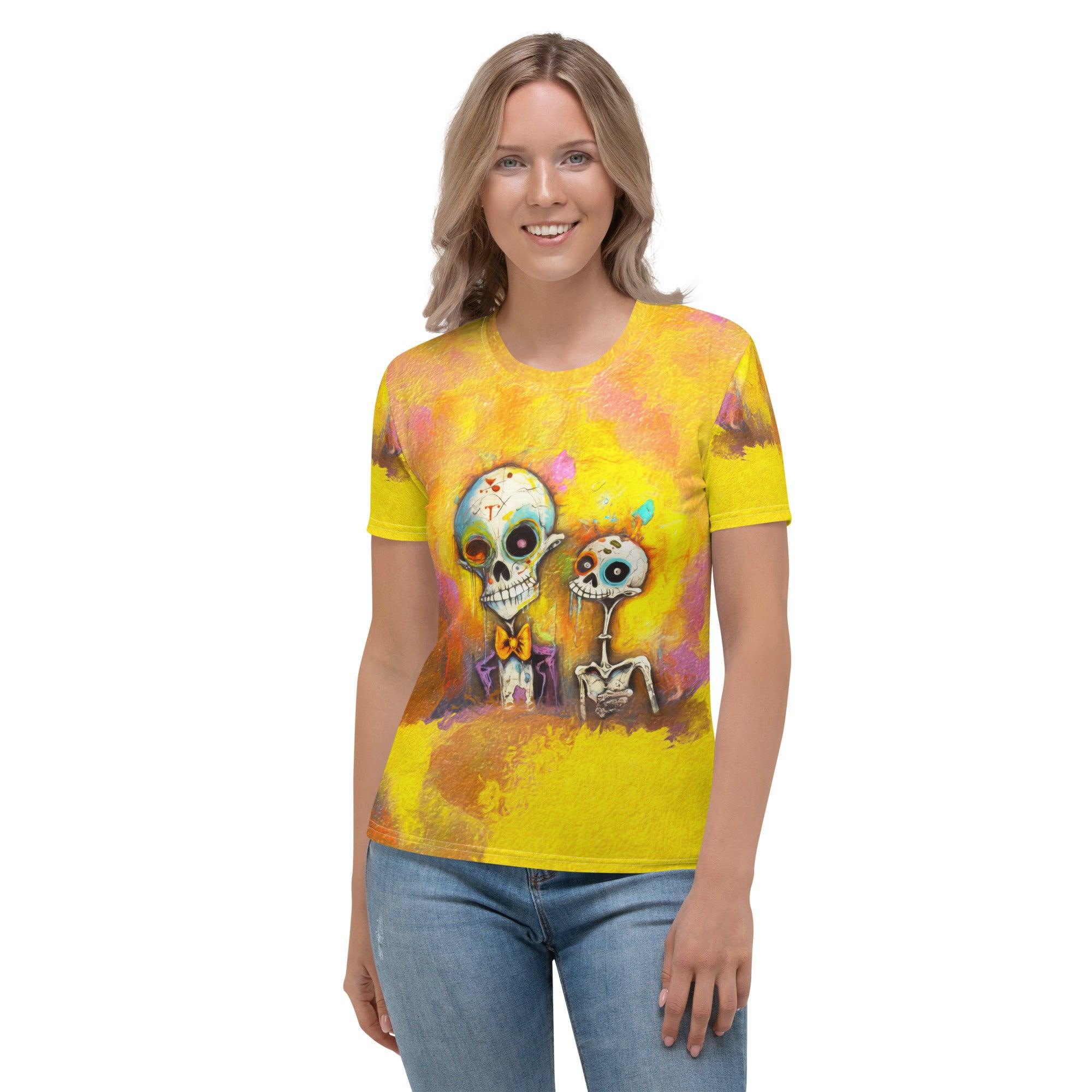 Full Moon Frights Halloween Women's Crew Neck T-Shirt - Beyond T-shirts