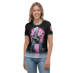 Music Street Art All-Over Print Women's Crew Neck T-Shirt - Beyond T-shirts