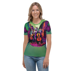 Street Beats All-Over Print Women's Crew Neck T-Shirt - Beyond T-shirts