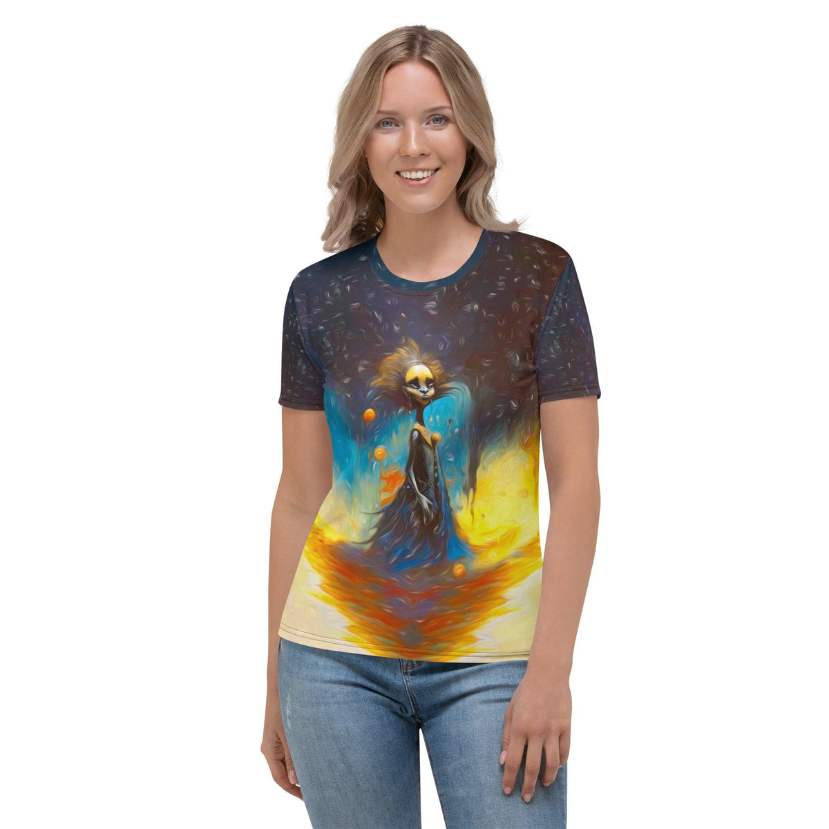 Creepy Carnival All-Over Print Women's Crew Neck T-Shirt - Beyond T-shirts