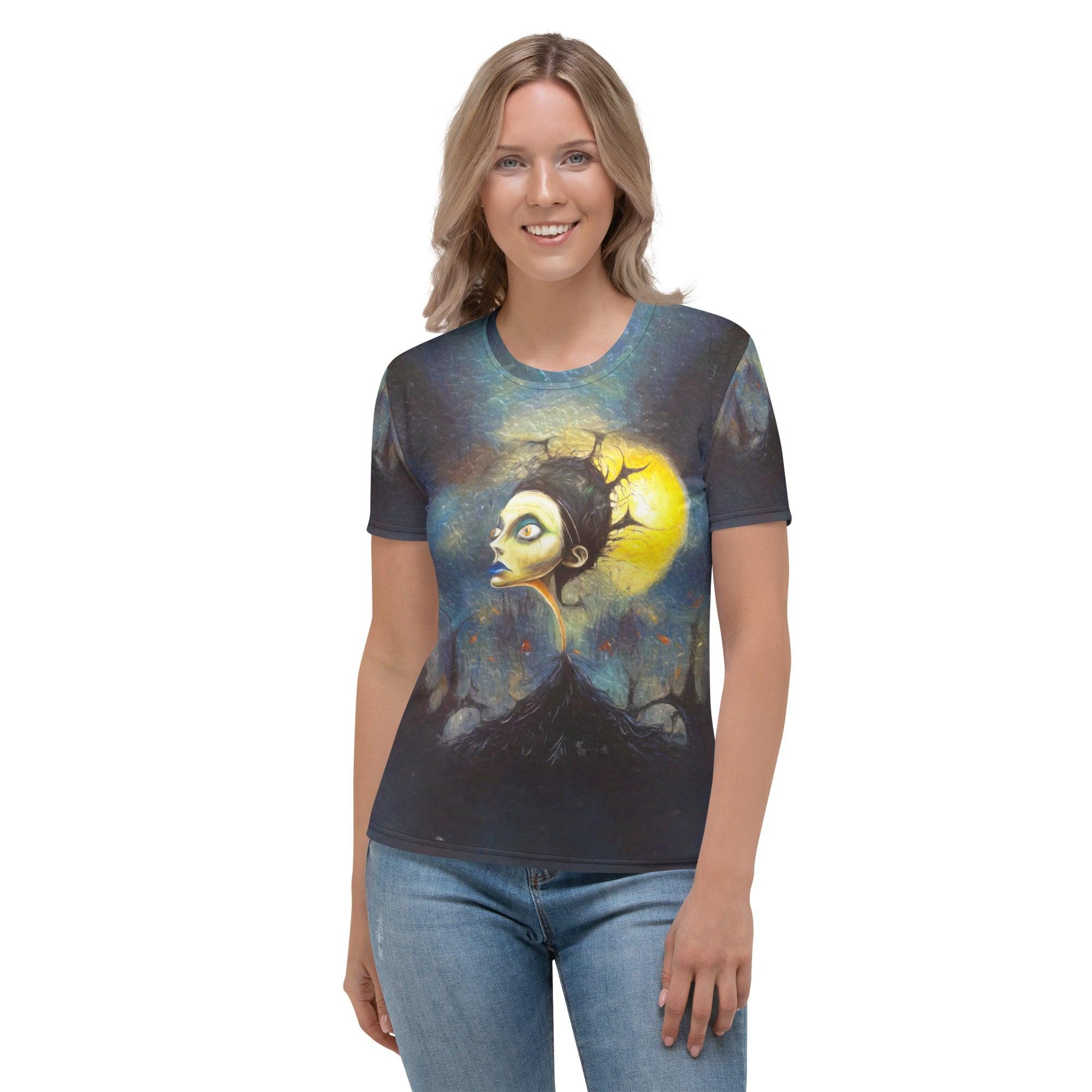 Mummy's Curse All-Over Print Women's Crew Neck T-Shirt - Beyond T-shirts