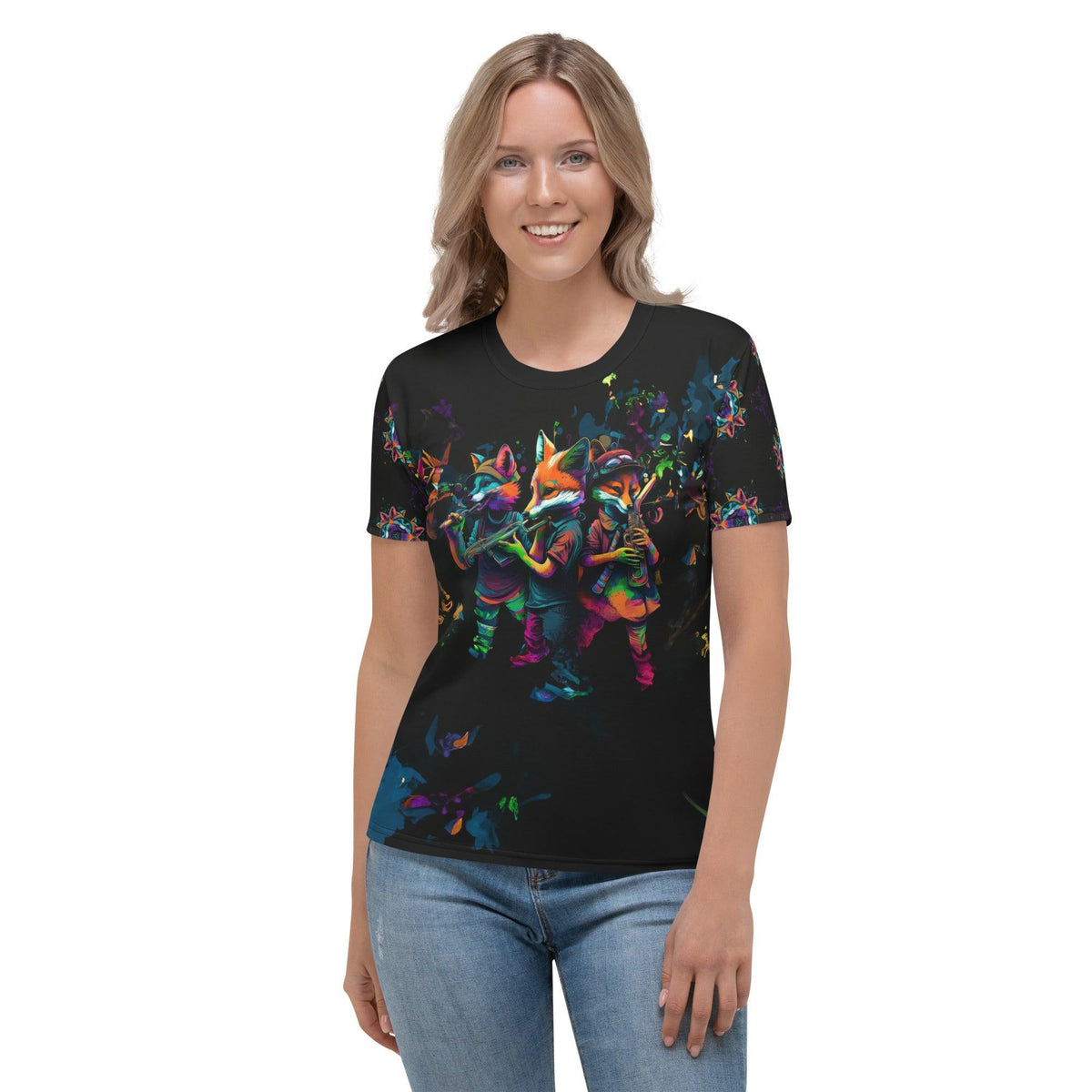 Street Art Vibes All-Over Print Women's Crew Neck T-Shirt - Beyond T-shirts