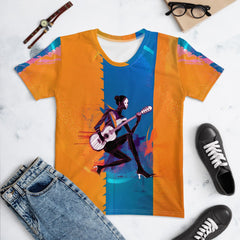 Rock 'n' Roll Vibes All-Over Print Women's Crew Neck T-Shirt - Beyond T-shirts