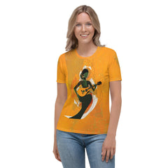 Jazz Groove All-Over Print Women's Crew Neck T-Shirt - Beyond T-shirts