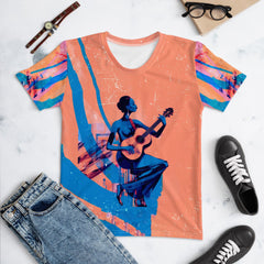 Disco Diva All-Over Print Women's Crew Neck T-Shirt - Beyond T-shirts