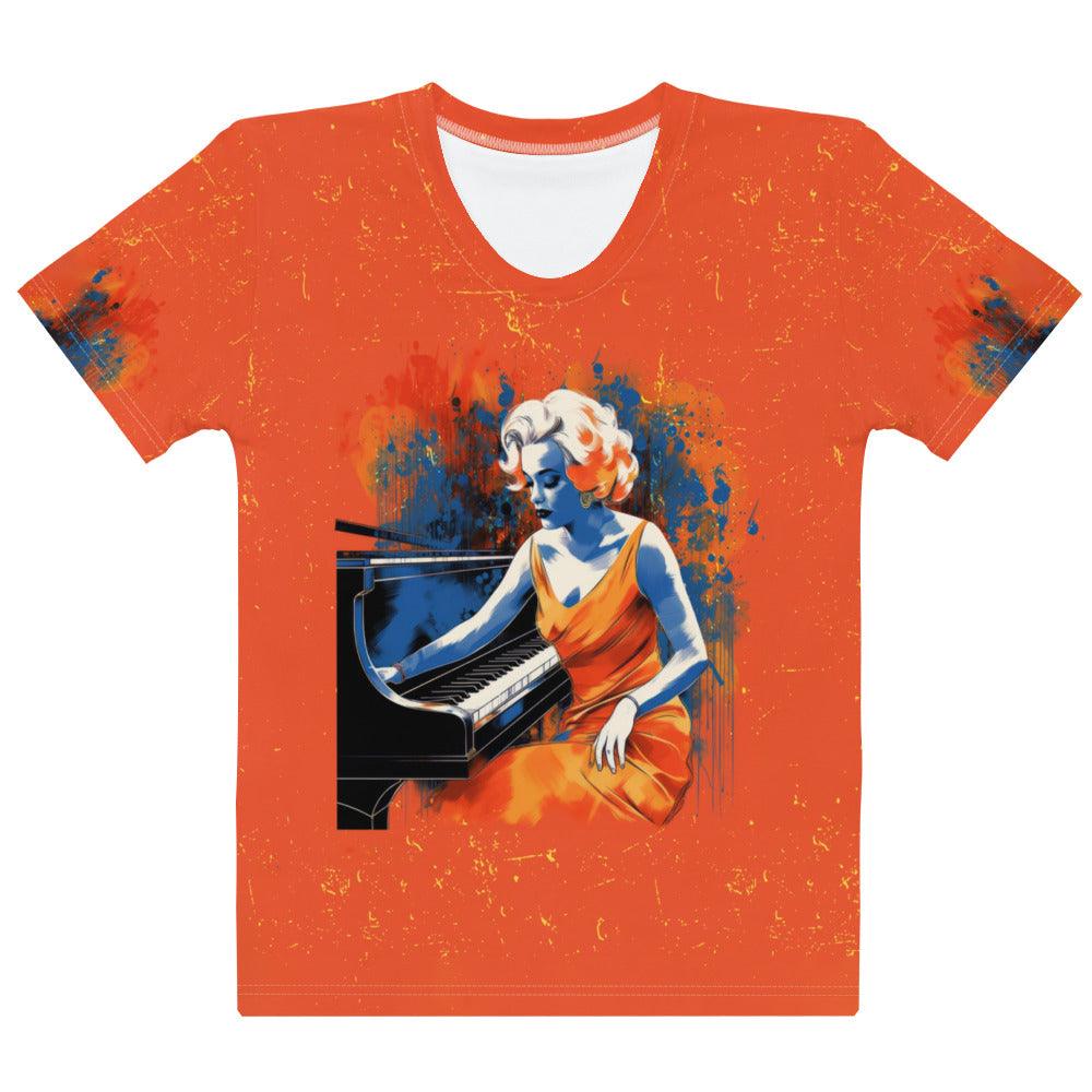 Electric Guitar All-Over Print Women's Crew Neck T-Shirt - Beyond T-shirts