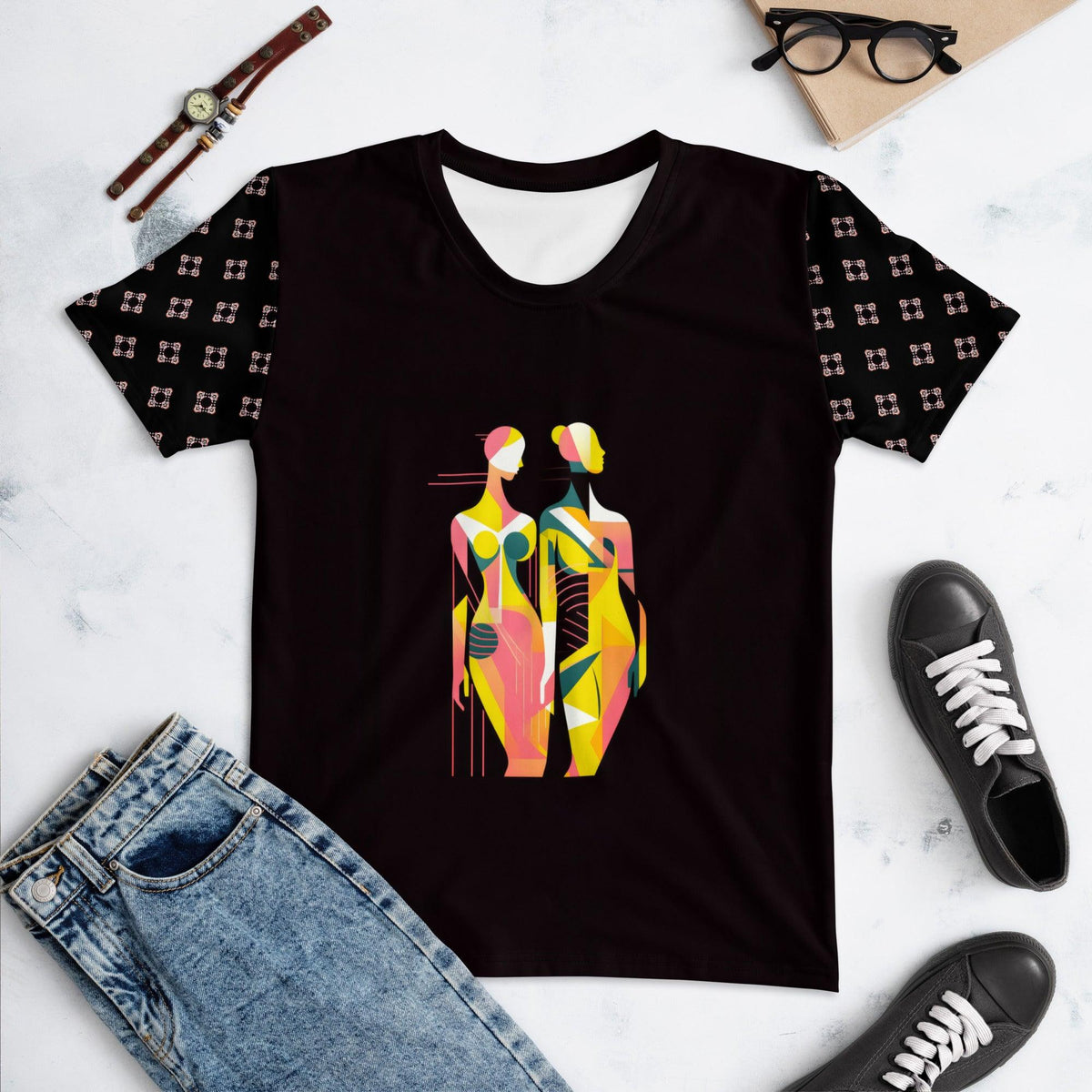 Vogue Visionary All-Over Print Women's Crew Neck T-Shirt - Beyond T-shirts