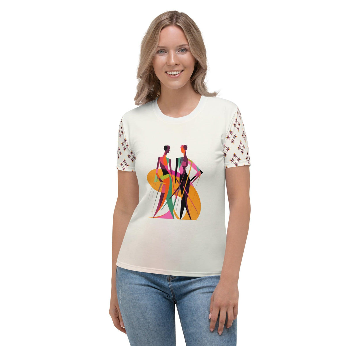 Modern Artistry Mastery All-Over Print Women's Crew Neck T-Shirt