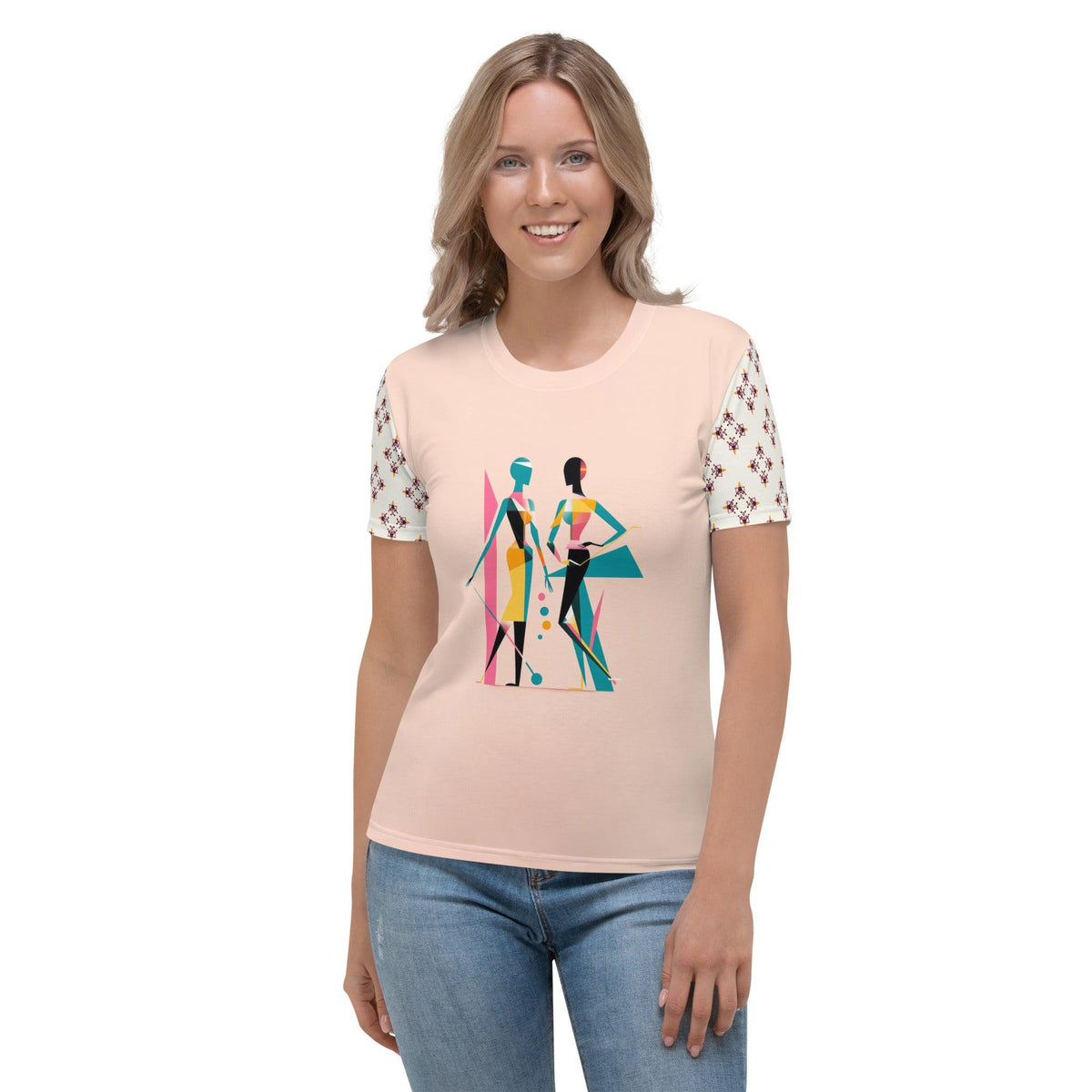 Artistic Reverie All-Over Print Women's Crew Neck T-Shirt - Beyond T-shirts