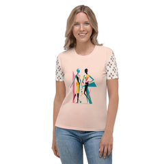 Artistic Reverie All-Over Print Women's Crew Neck T-Shirt - Beyond T-shirts