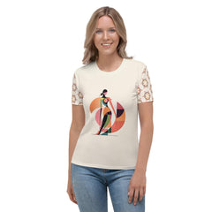 Abstract Adventures All-Over Print Women's Crew Neck T-Shirt - Beyond T-shirts