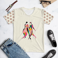 Surreal Chic All-Over Print Women's Crew Neck T-Shirt - Beyond T-shirts