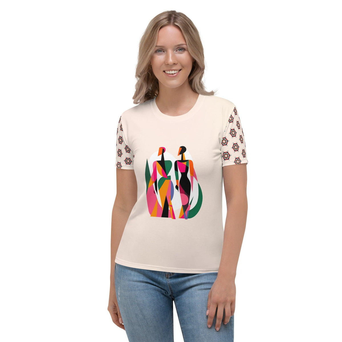 Artistic Fusion All-Over Print Women's Crew Neck T-Shirt - Beyond T-shirts